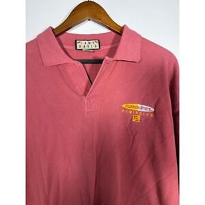 Camp David Florida State Seminoles FSU Polo Shirt Mens XL Red Pique Knit Vintage